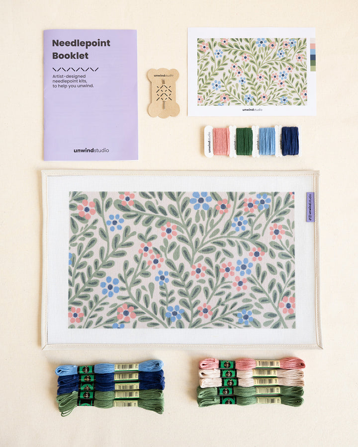 Promenade Garden Needlepoint Cushion Kit