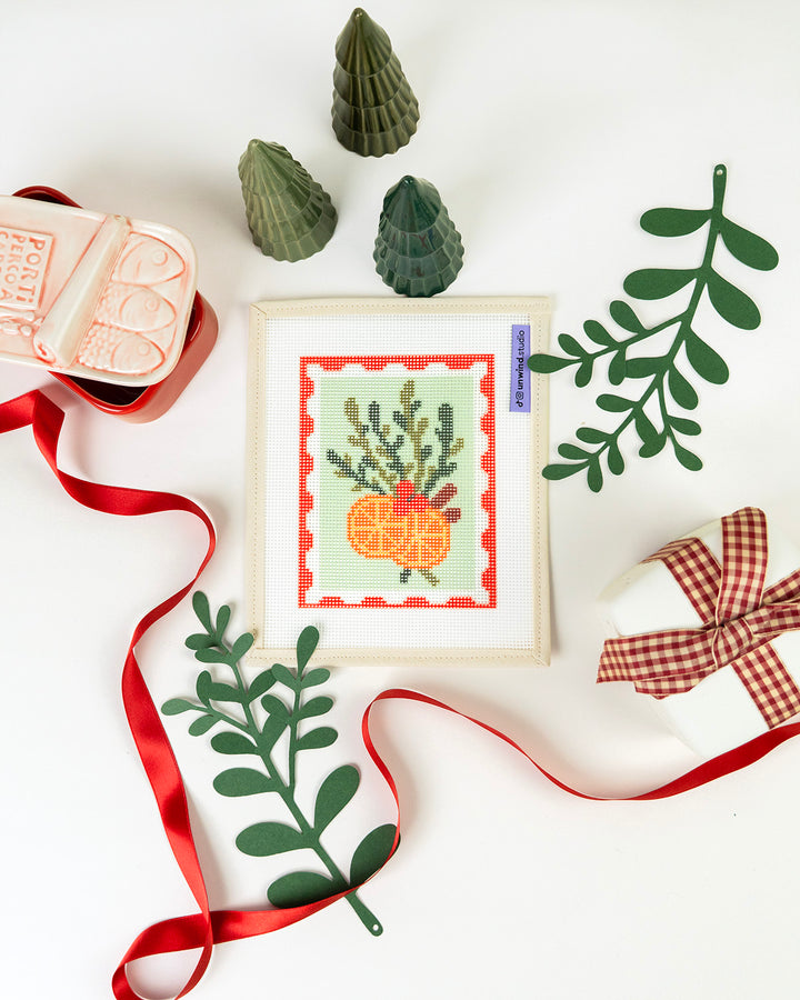 FREE GIFT: Christmas Blend Stamp Needlepoint Canvas
