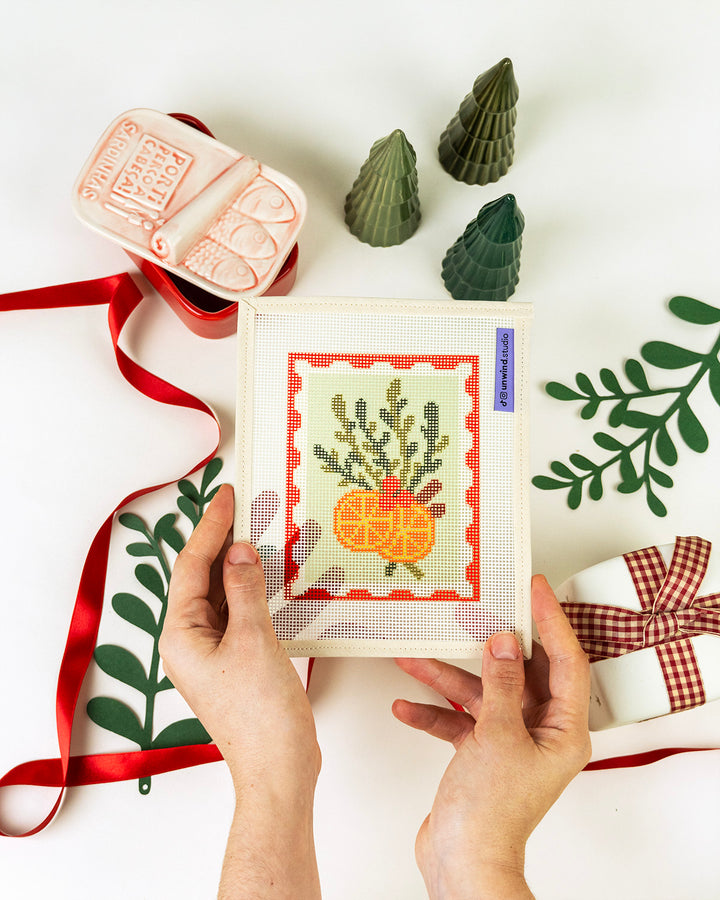 FREE GIFT: Christmas Blend Stamp Needlepoint Canvas