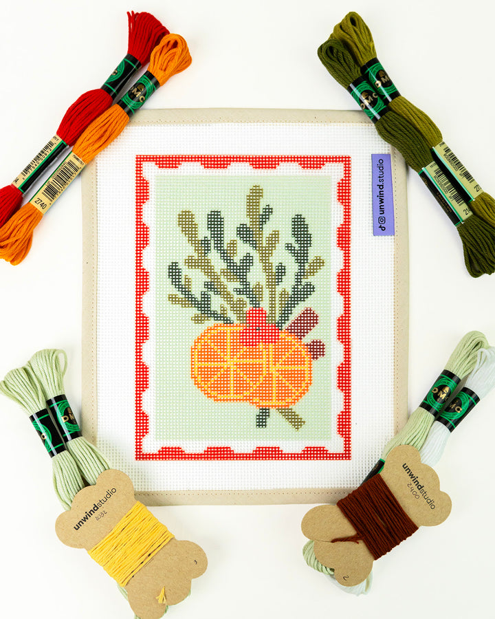 Christmas Blend Postcard Needlepoint Kit