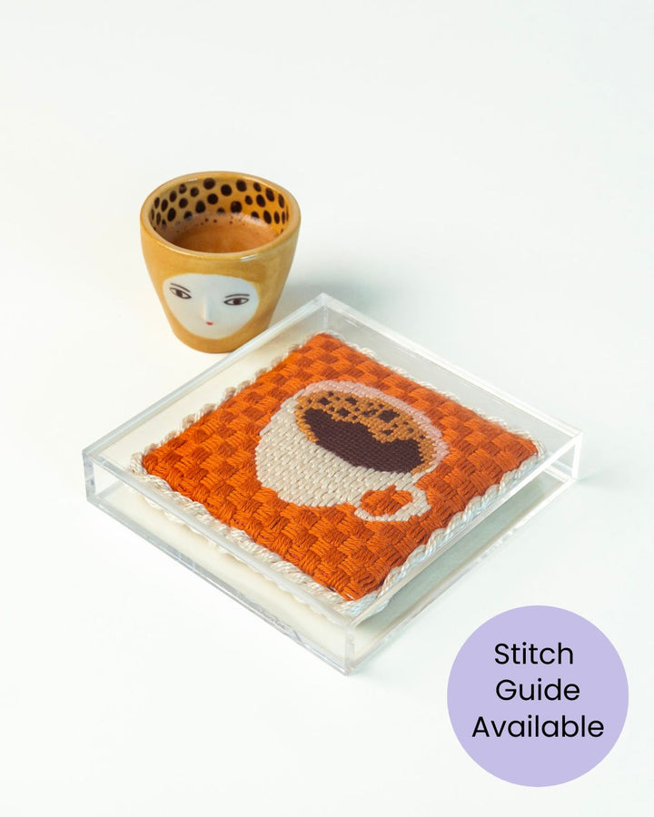 Kaffee (Bica) Gobelinstickerei set