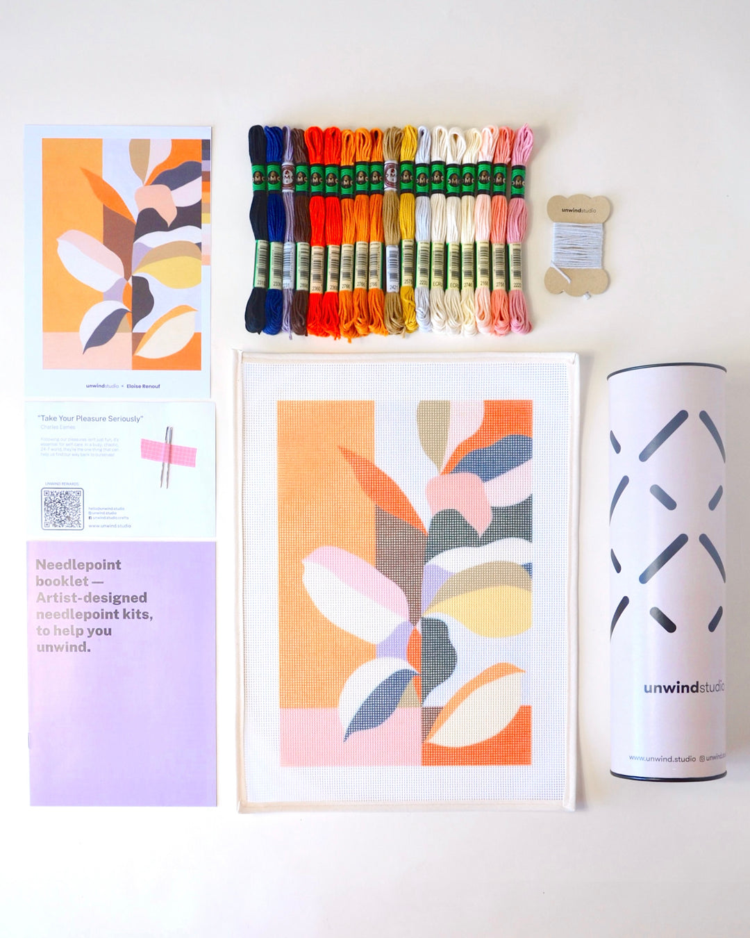 color garden needlepoint kit 