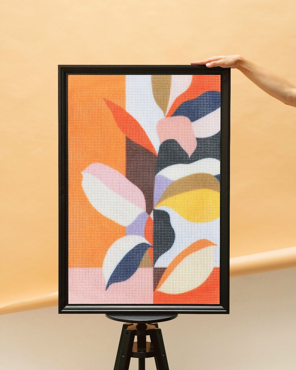 color garden colorful needlepoint kit framed for home decor