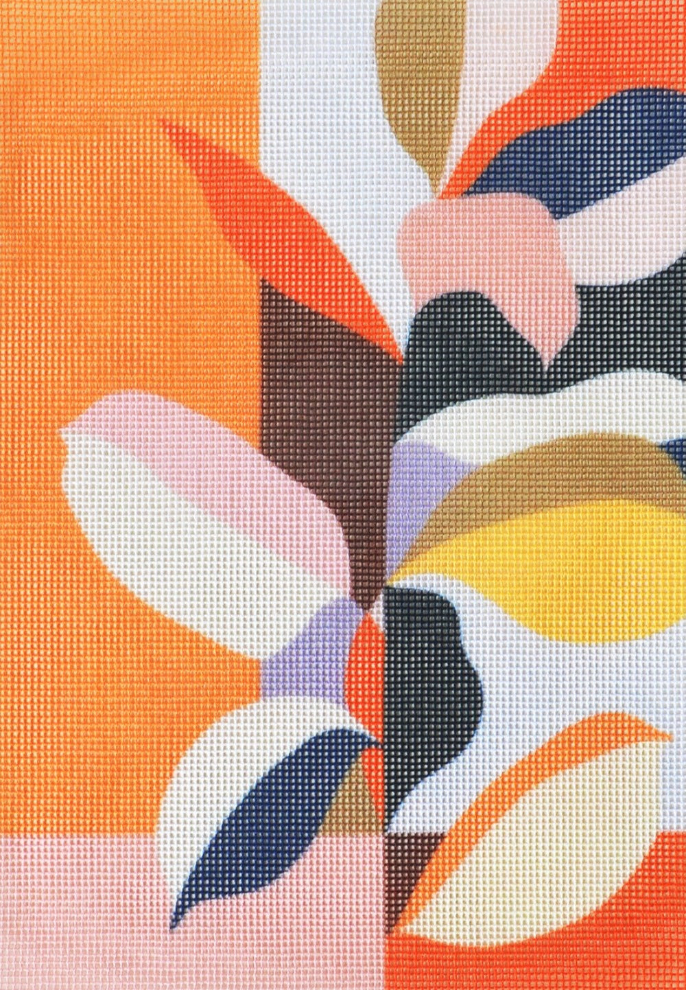 color garden needlepoint canvas