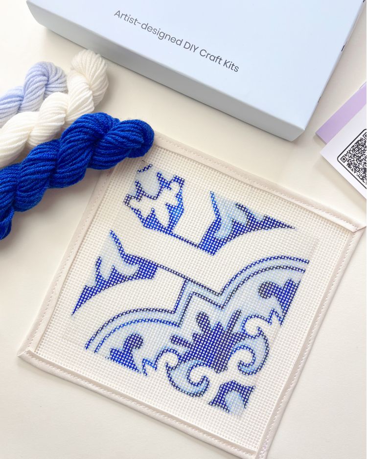 Portuguese Tiles Needlepoint Kit: Cunha