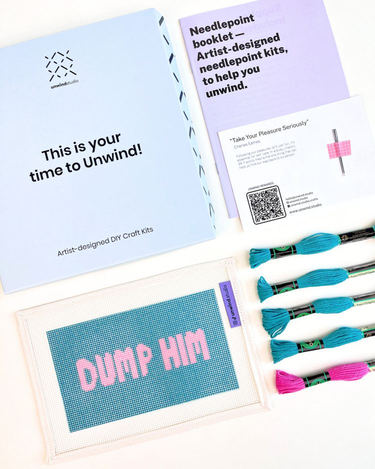 Dump Him Gobelinstickerei-Kit für Kupplungseinsatz