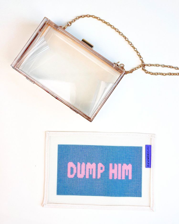 Dump Him Gobelinstickerei-Kit für Kupplungseinsatz