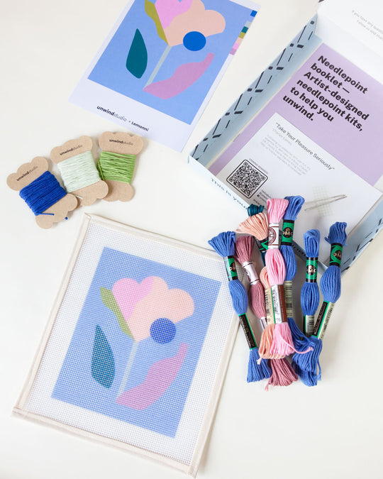 Abstract Visuals Needlepoint Kit Collection – Unwind Studio