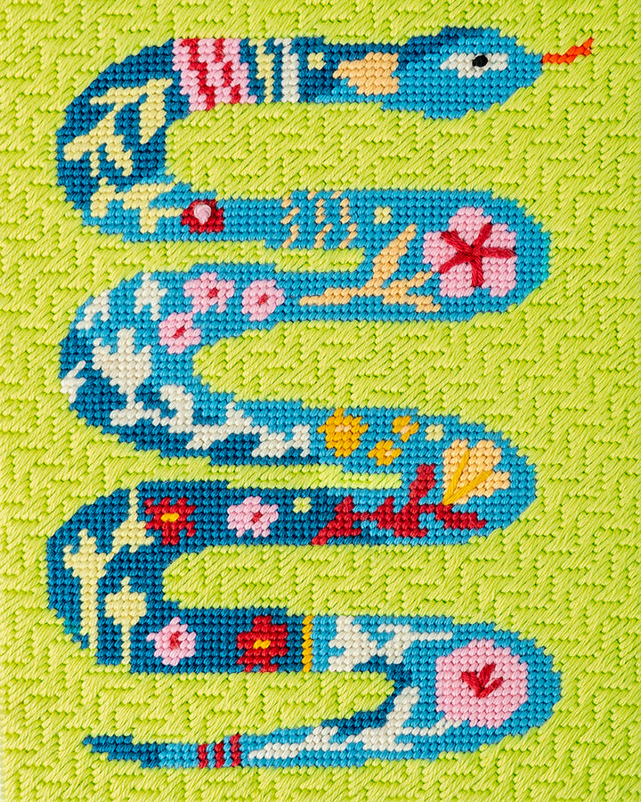 Canevas Floral Snake