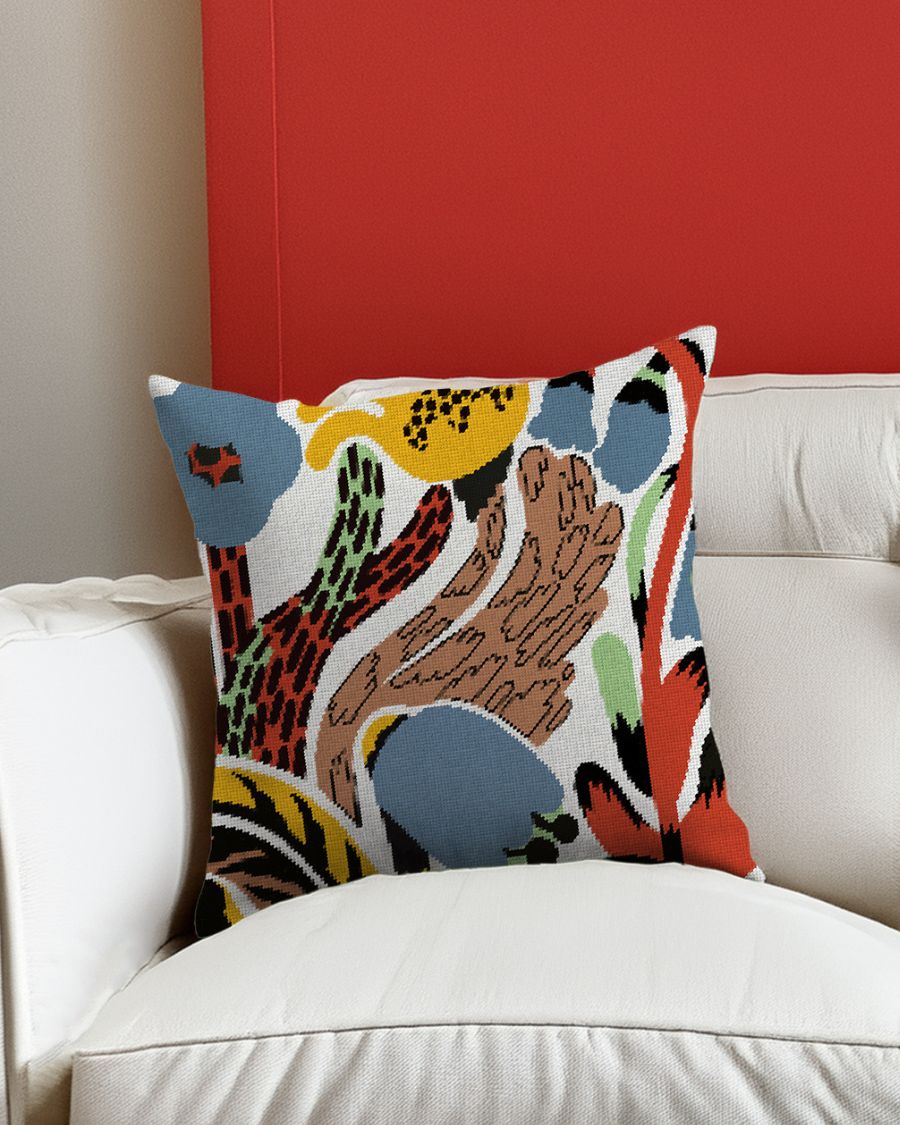 Flowerbed Needlepoint Cushion Kit (Pre-Order)