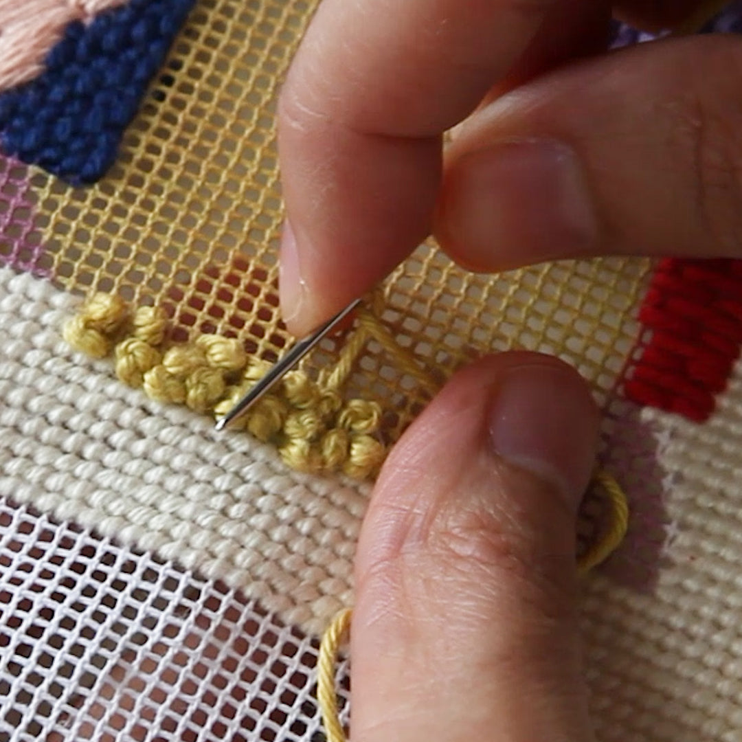 How to Attach a Needlepoint to a Tote Bag – Unwind Studio