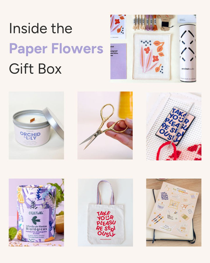 Gift Box "Paper Flowers" by Unwind Studio