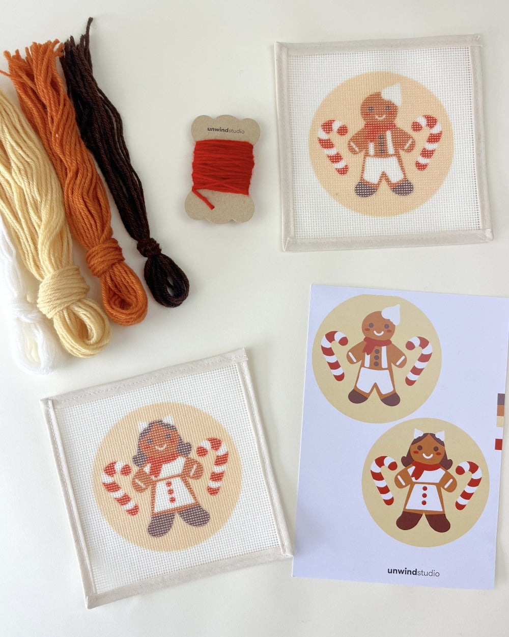 Kindness Modern Christmas Stocking Needlepoint Kit – Unwind Studio