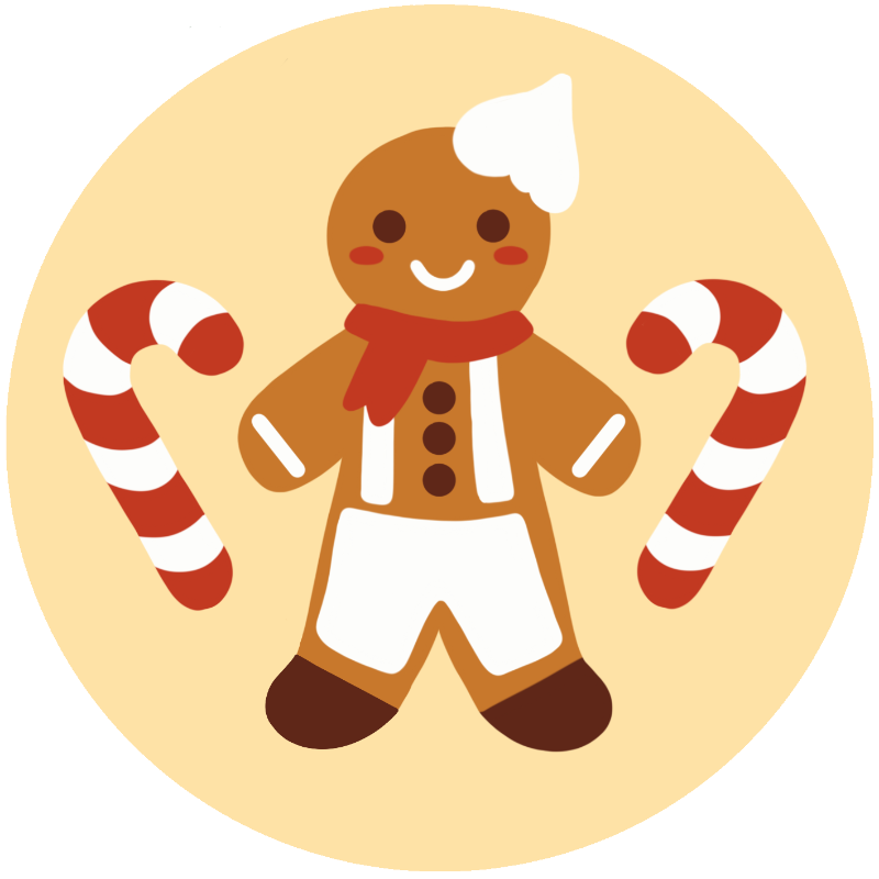 Gingerbread Boy Needlepoint Ornament Kit by Unwind Studio