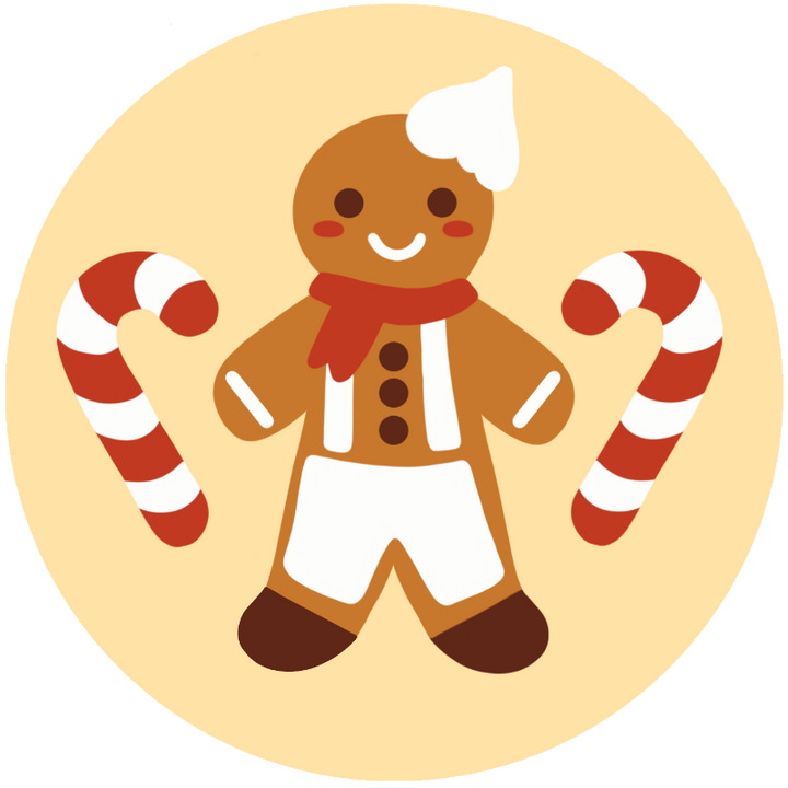 Gingerbread Boy Needlepoint Ornament Kit by Unwind Studio