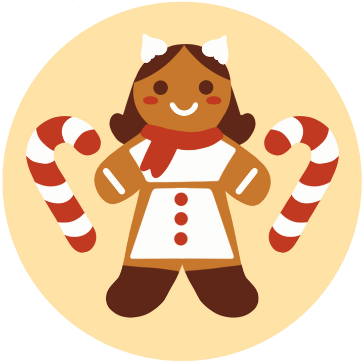 Gingerbread Girl Needlepoint Ornament Kit by Unwind Studio
