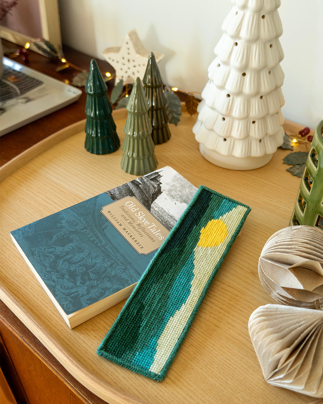 Green Mountains Bookmark Needlepoint Kit