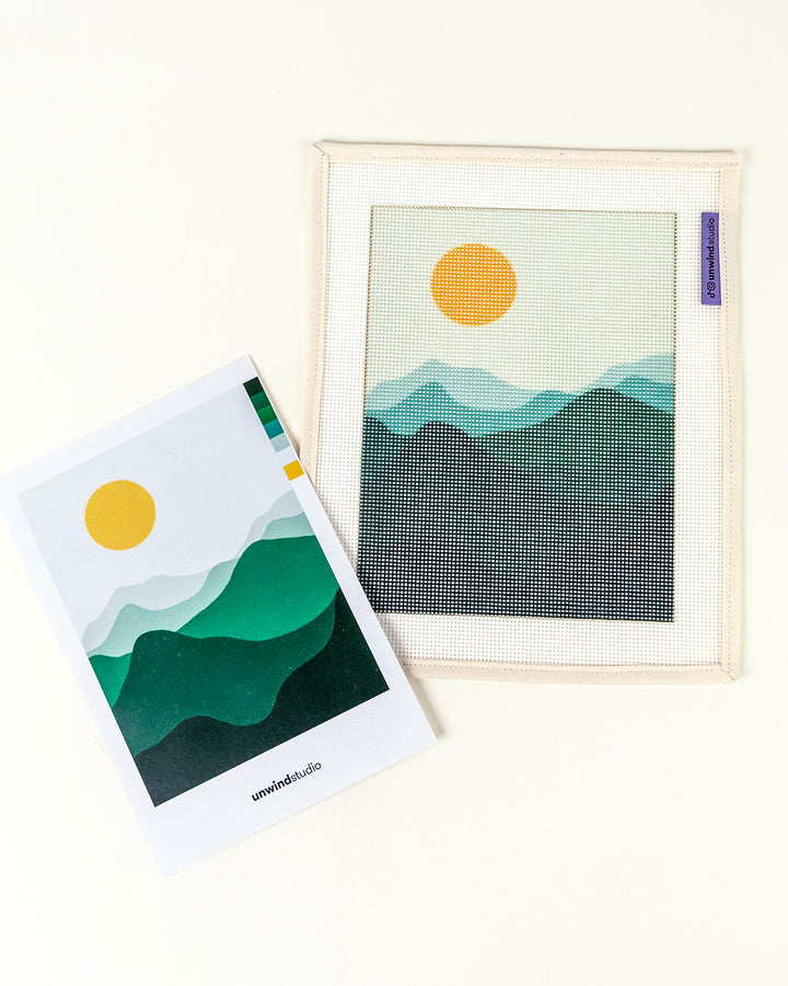 Canevas Montagnes Vertes