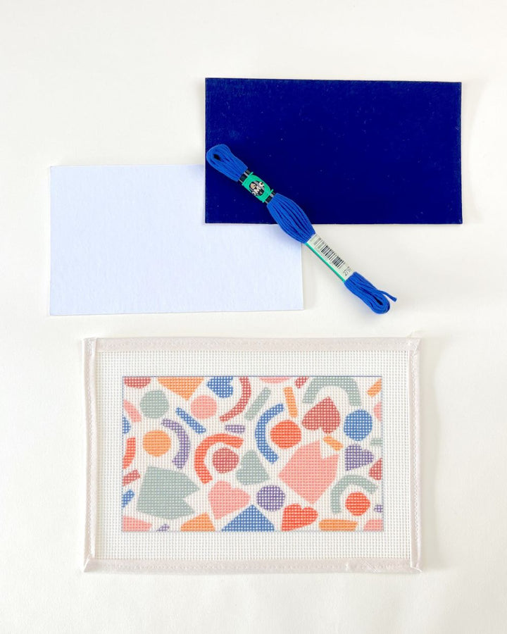 House Party Needlepoint Kit for Clutch Insert/Phone Holder
