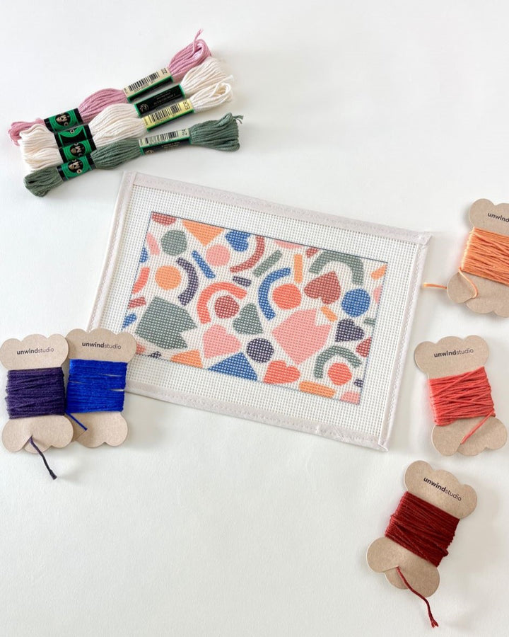 House Party Needlepoint Kit for Clutch Insert/Phone Holder