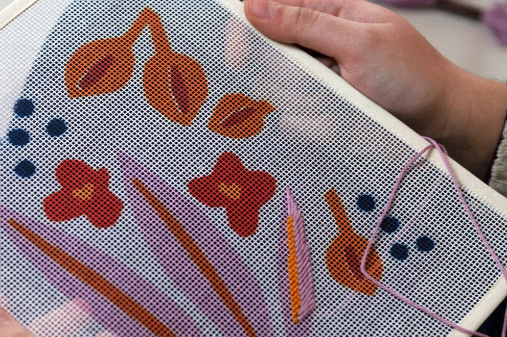 How to start needlepoint by Unwind Studio