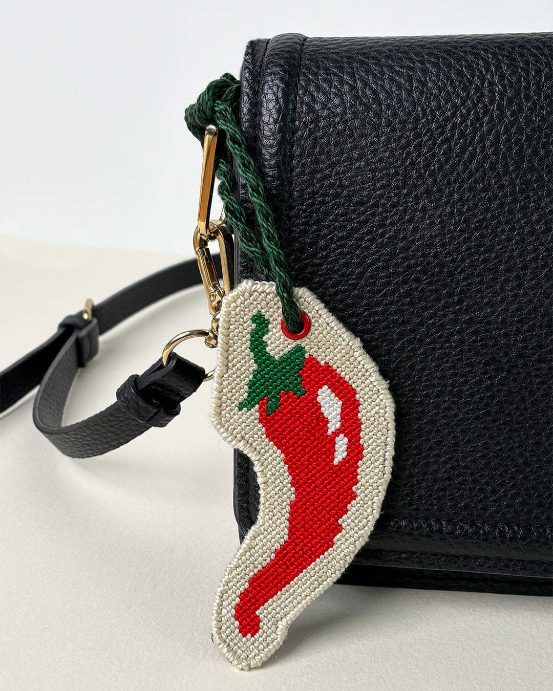 Chili Pepper Bag Charm Needlepoint Kit