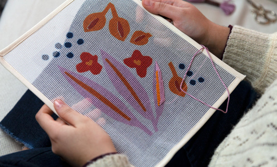 How to block needlepoint canvas Video & How To Unwind Studio