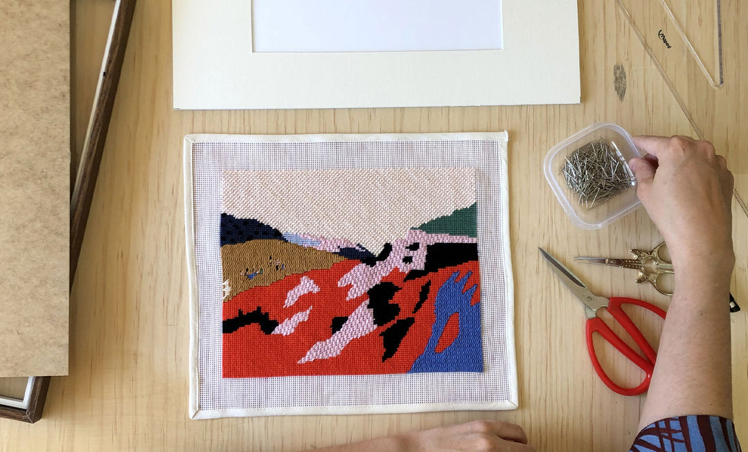 How to do Needlepoint with or without a frame – Unwind Studio