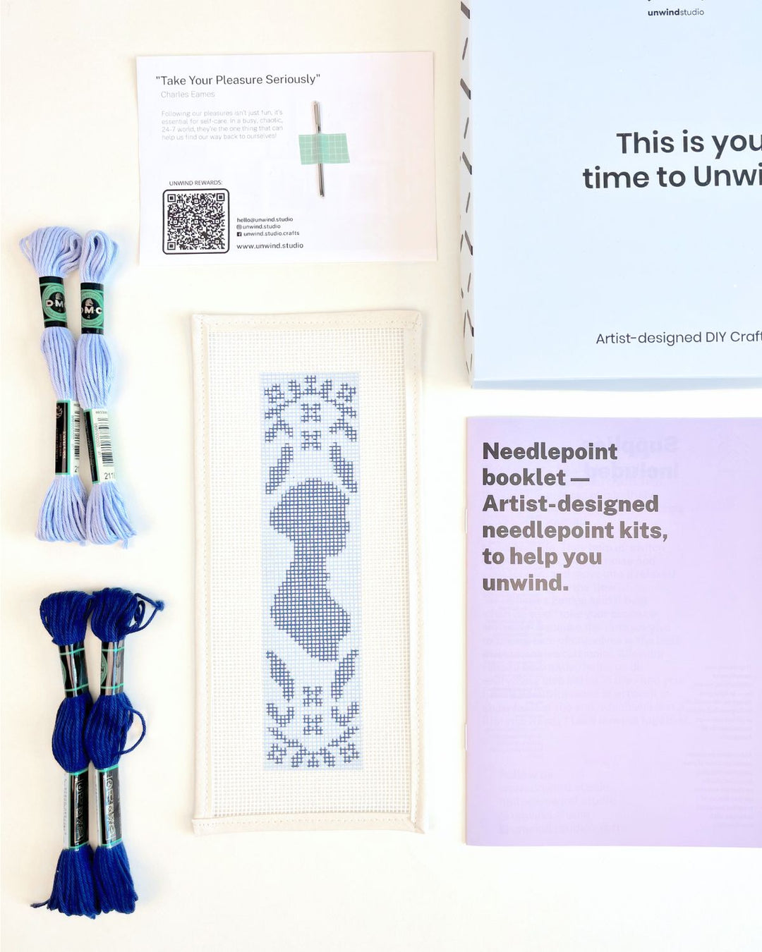 Jane Austen Bookmark Needlepoint Kit