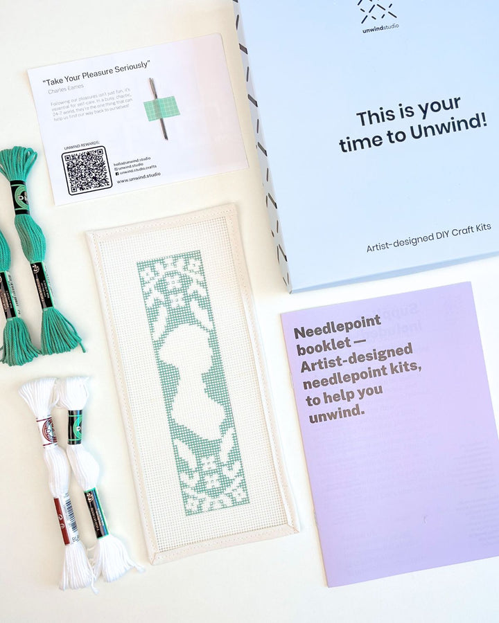 Jane Austen Bookmark Needlepoint Kit