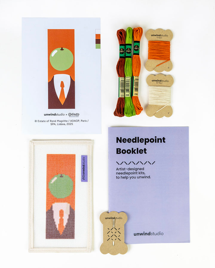 René Magritte “L’Idée” Bookmark Needlepoint Kit