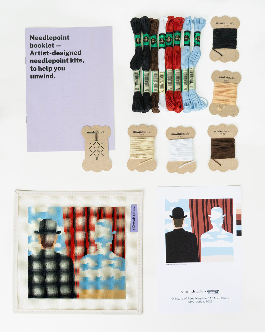 René Magritte "La Décalcomanie" Needlepoint Kit