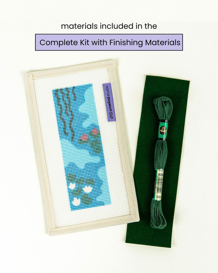 Claude Monet "Water Lilies" Bookmark Needlepoint Kit
