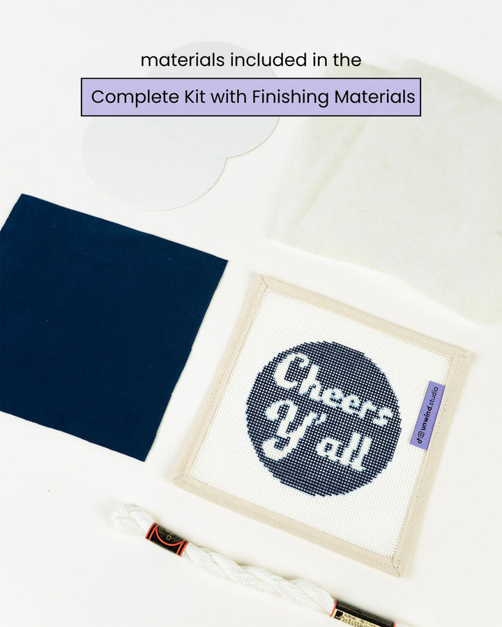 Kit de broderie Cheers Y'all x Draper James