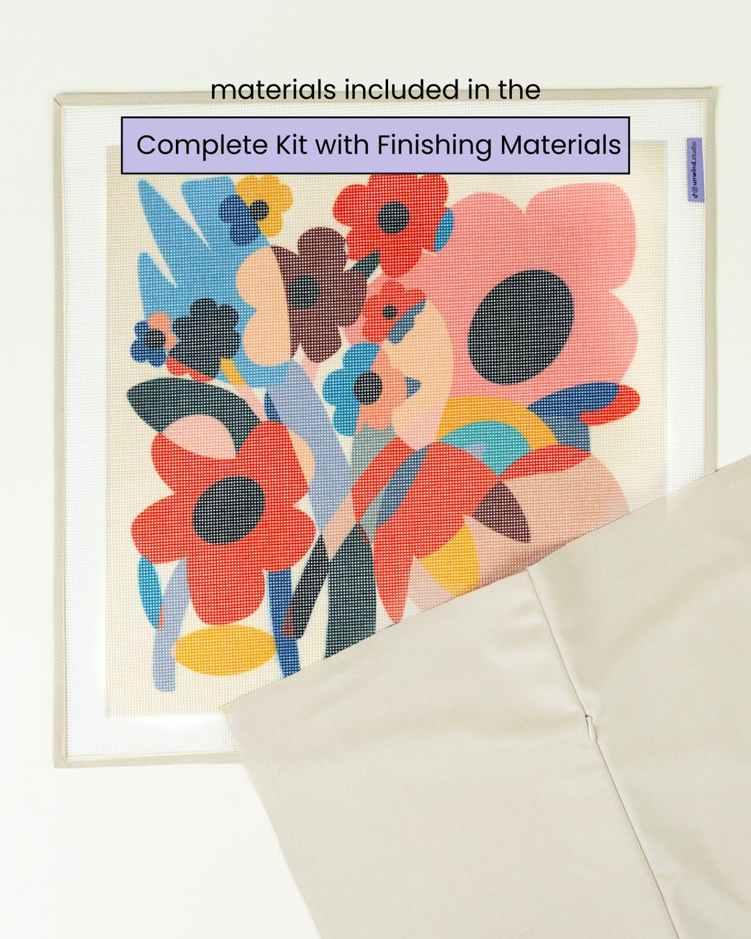 Bloom in Color Needlepoint Cushion Kit