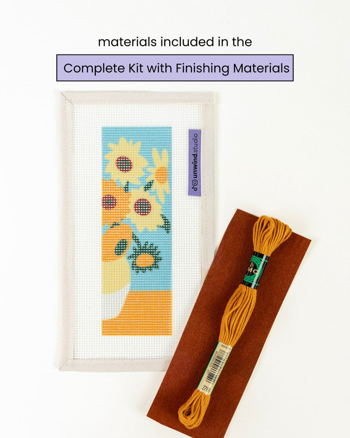 Van Gogh "Sunflowers" Bookmark Needlepoint Kit