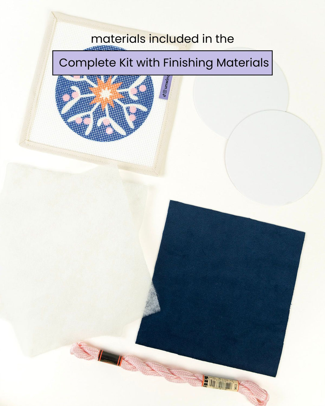 Mistletoe Star Needlepoint Ornament Kit