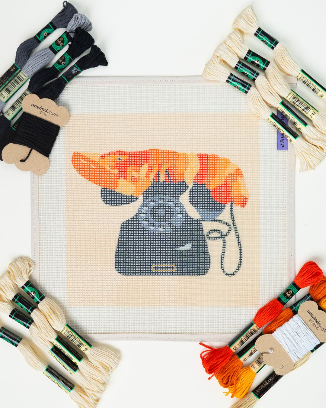 Salvador Dalí "Lobster Telephone" Needlepoint Kit