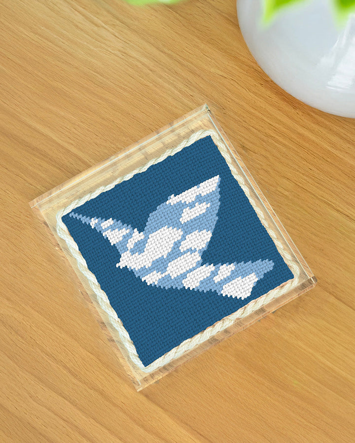 René Magritte “Le Retour” Coaster Needlepoint Kit