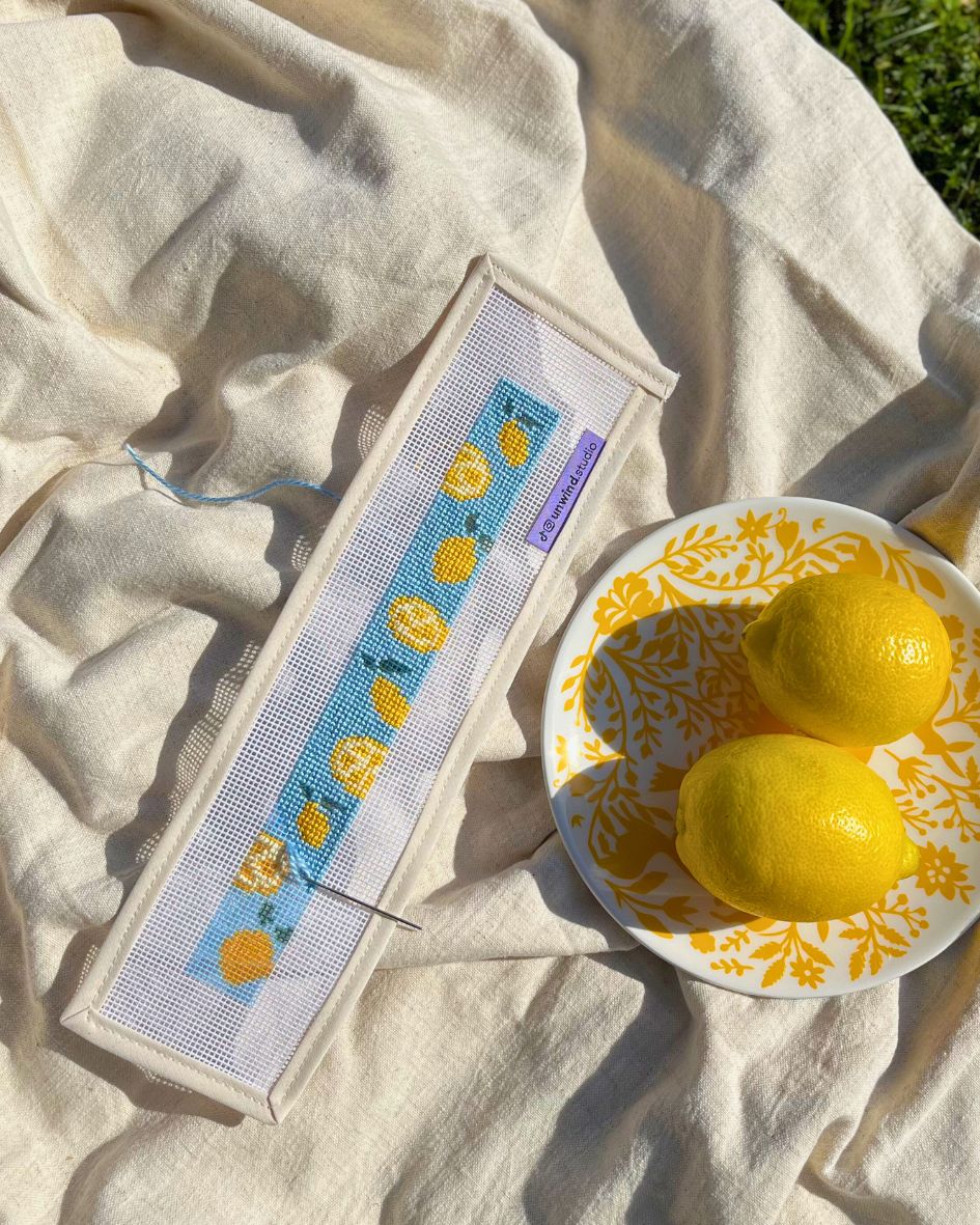 Lemons Key Fob Needlepoint Kit