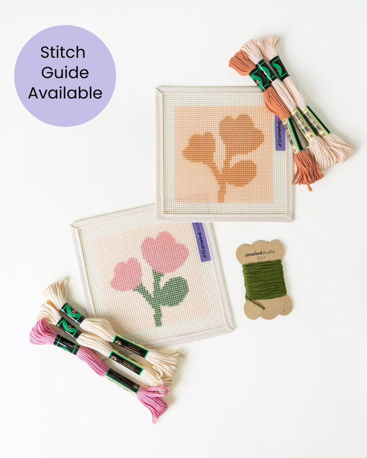 Flower Sisters Coaster Needlepoint Kit