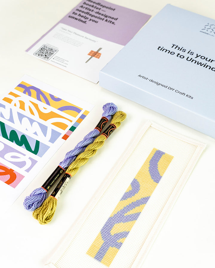 Abstract Visuals Needlepoint Kit Collection – Unwind Studio