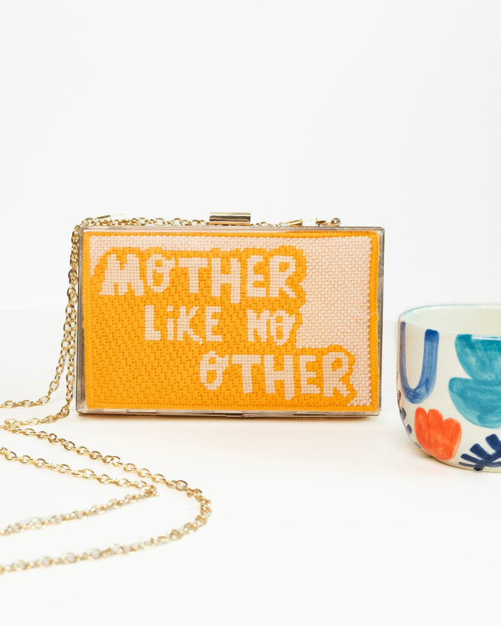 "Mother Like No Other" Needlepoint Kit for Acrylic Clutch Insert