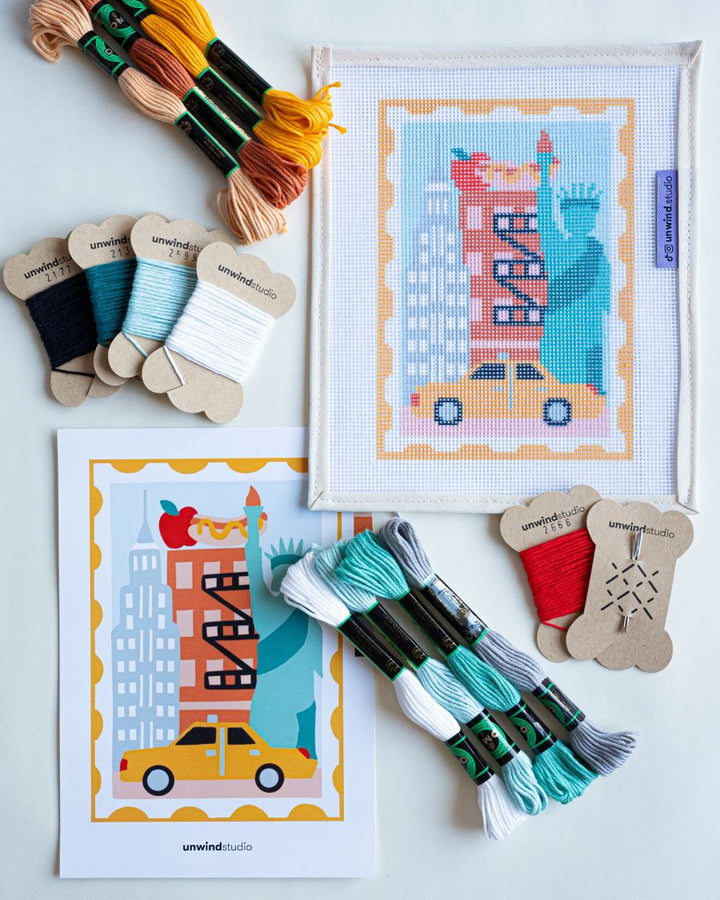 New York Postcard Needlepoint Kit