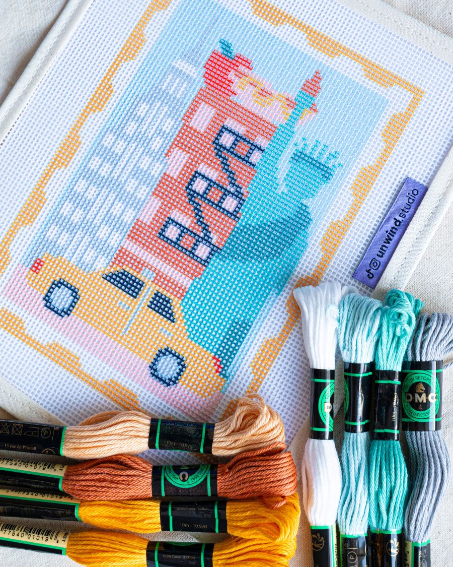 New York Postcard Needlepoint Kit