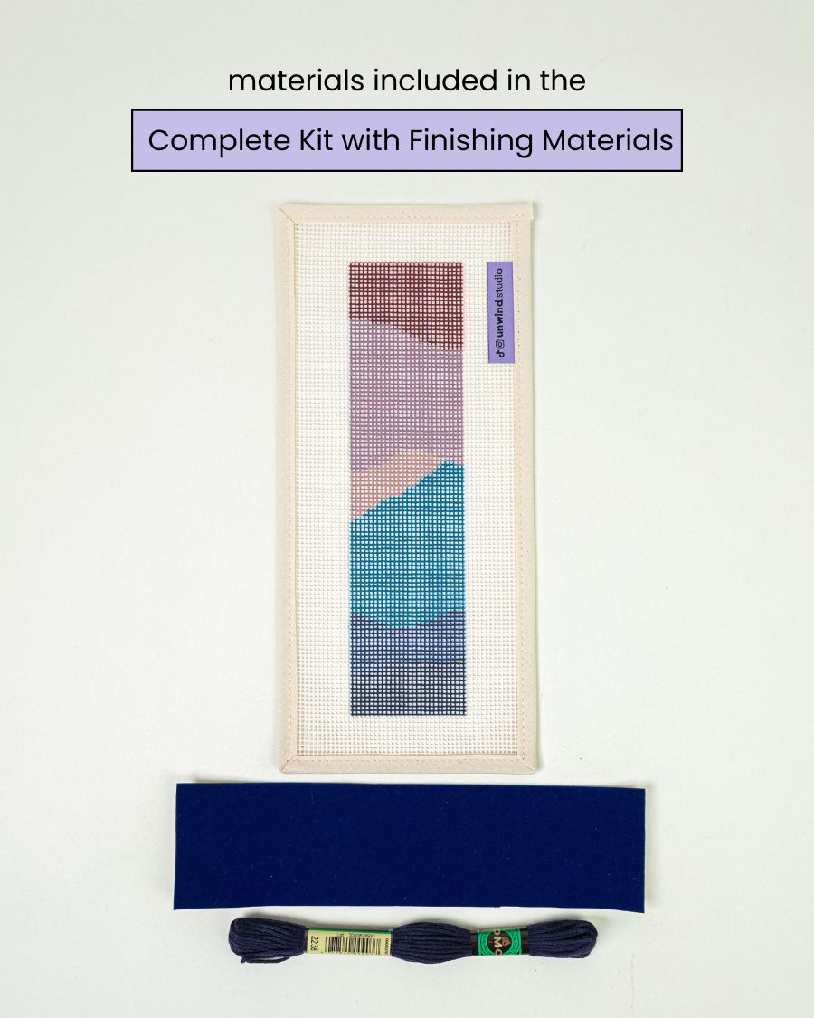 Nightfall Mountains Bookmark Needlepoint Kit