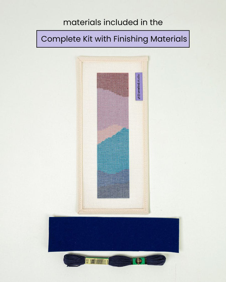 Nightfall Mountains Bookmark Needlepoint Kit