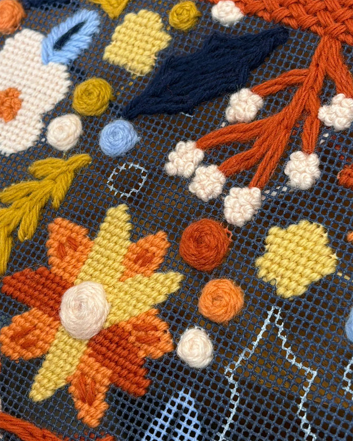 Nocturne in Bloom Stocking Needlepoint Kit