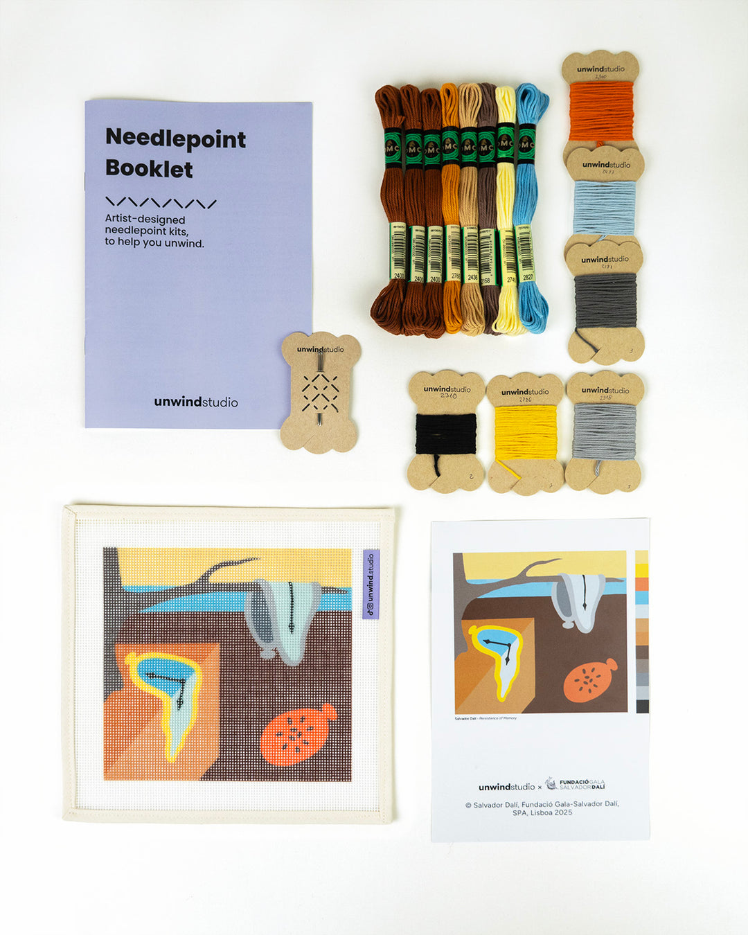 Salvador Dalí “The Persistence of Memory” Needlepoint Kit