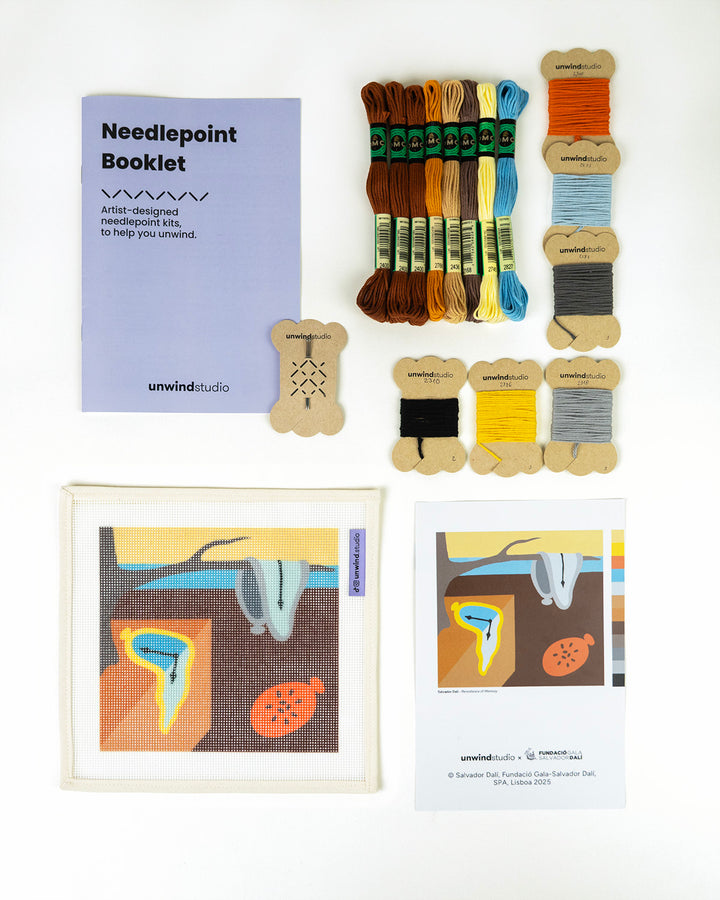 Salvador Dalí “The Persistence of Memory” Needlepoint Kit